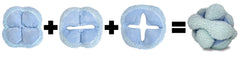 Glory To Dog Blue Snuffle Knot: zonas escondidas para premios que estimulan olfato y exploración.
