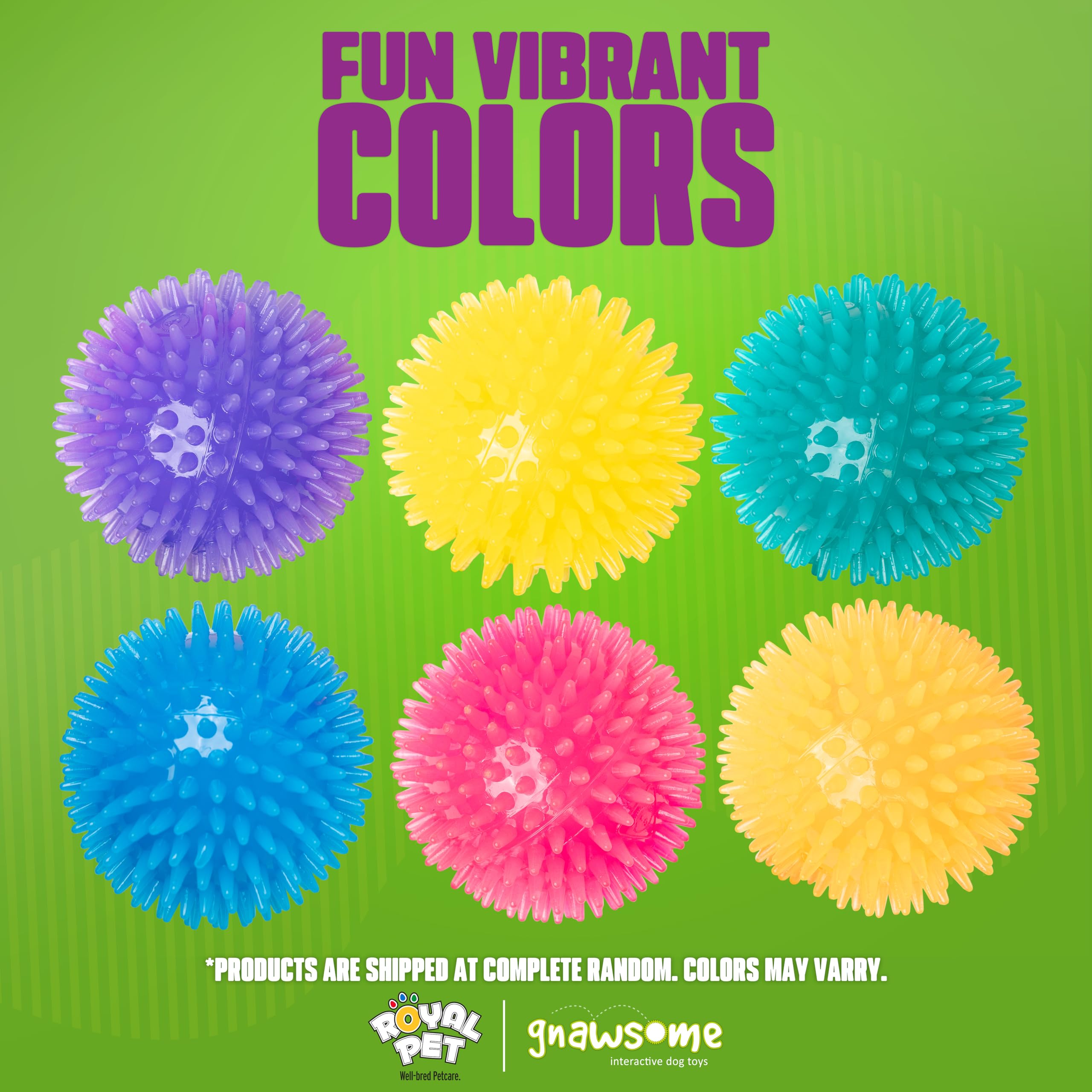 Gnawsome colores vibrantes, estimulan la atención durante el juego.