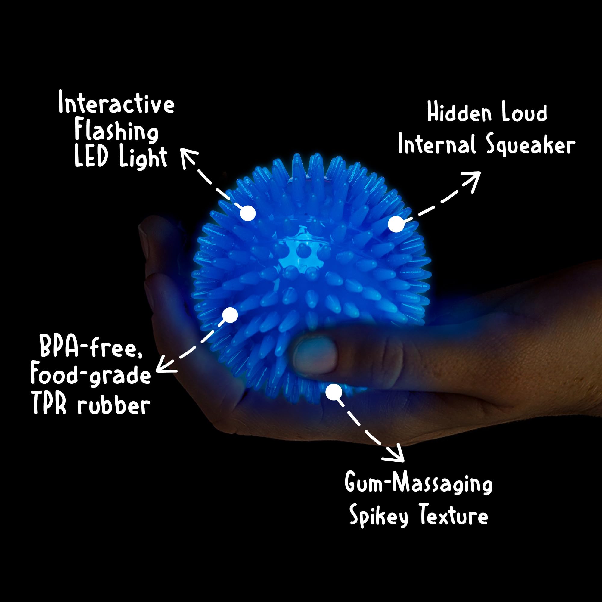 Gnawsome material BPA-free, juego duradero y seguro.