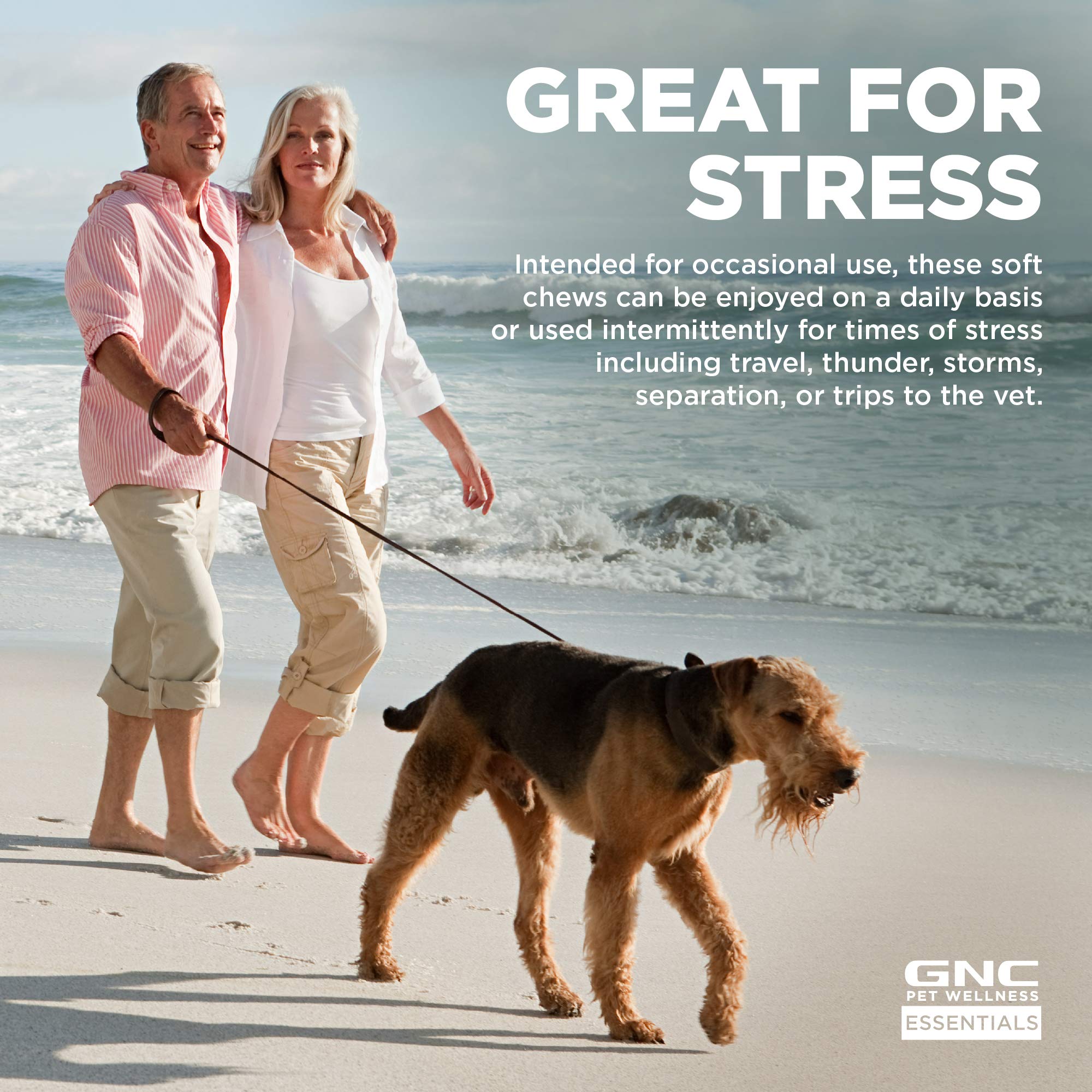 Uso diario con GNC Pets Essentials para momentos de estrés en casa o viaje
