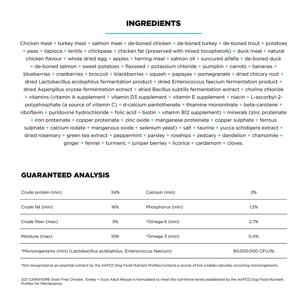 Go! Solutions Carnivore: apoyo digestivo con enzimas y probióticos