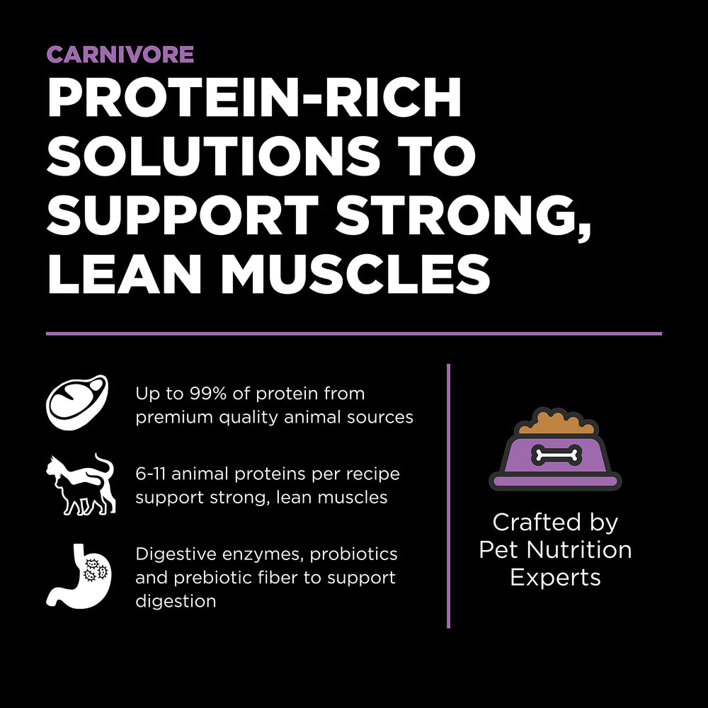 Go! Solutions Carnivore, primeros 7 ingredientes cárnicos, proteína de alta calidad.