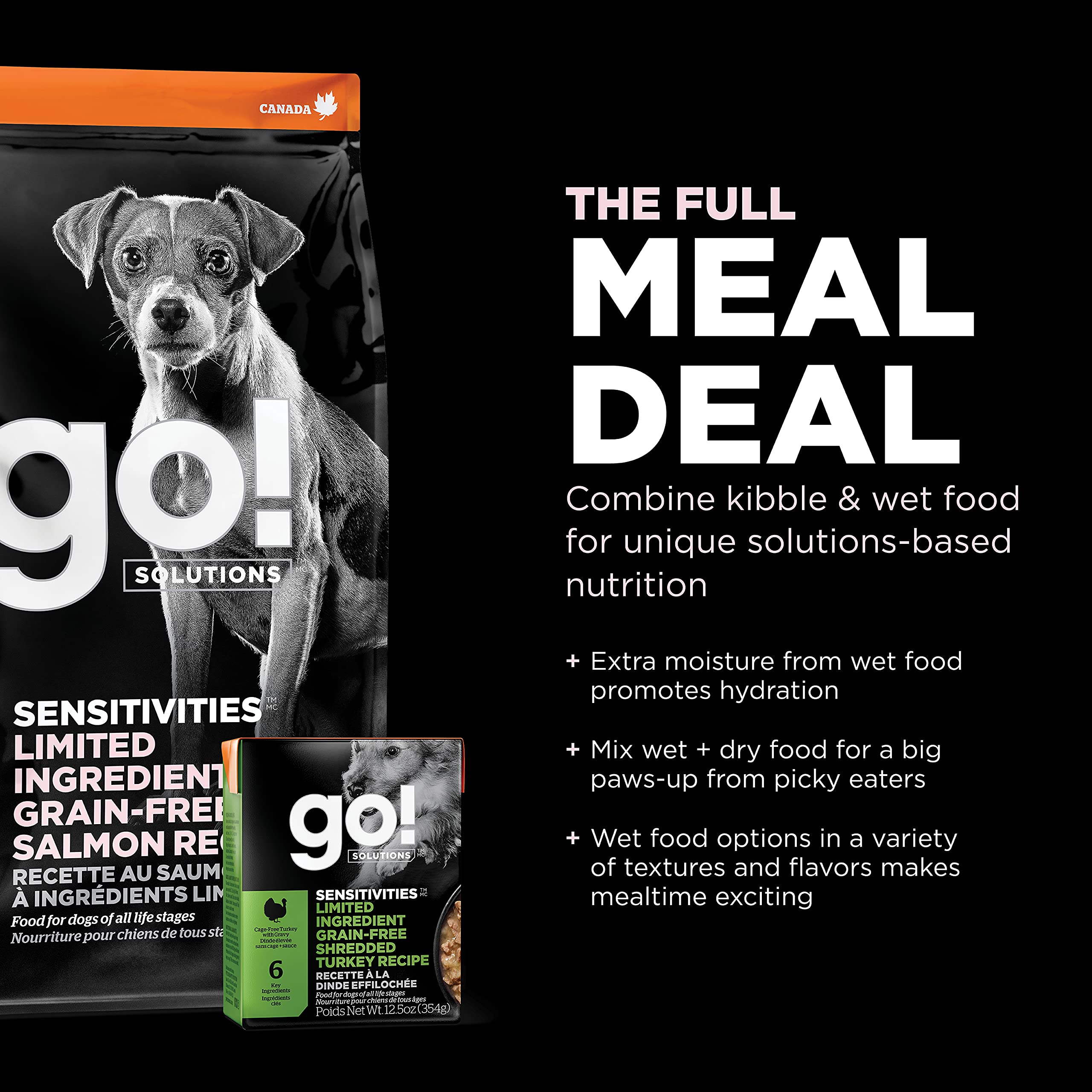 Go Solutions Sensitivities: omega-3 y omega-6 para piel y pelaje saludables.