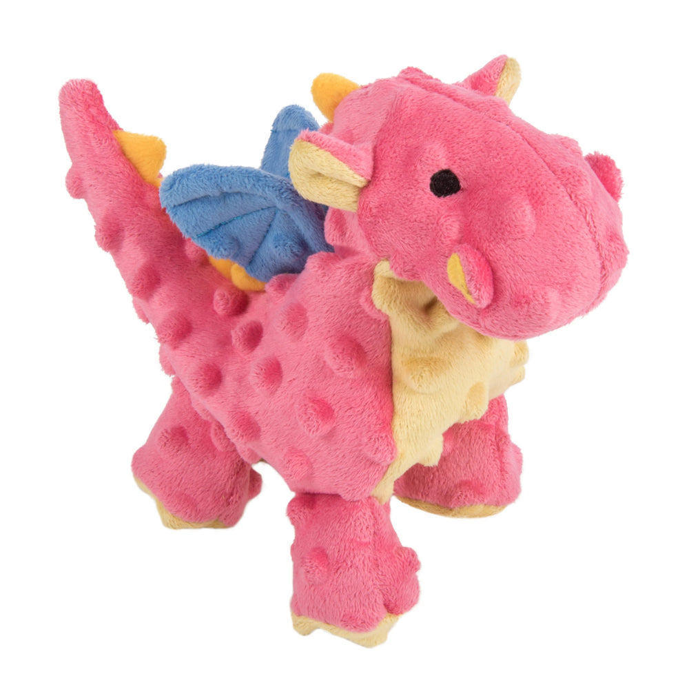goDog dragones-peluche burbujas coral pequeño, juguete interactivo seguro