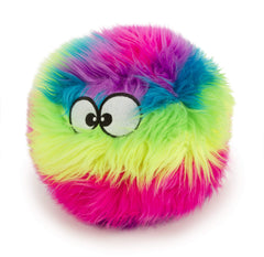 goDog Furballz, bola de peluche con chirrido, ideal para lanzar y traer