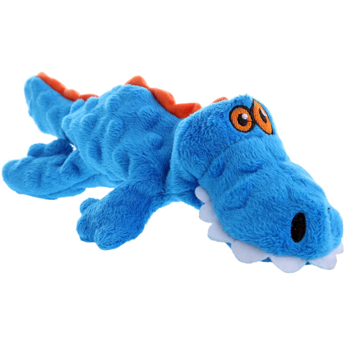 goDog Gators con textura de burbujas azul, ideal para juego suave y abrazos