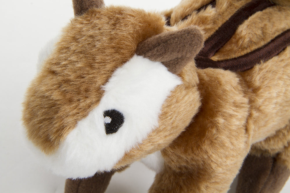 godog wildlife ardilla-listada peluche con sonido integrado para estimular juego