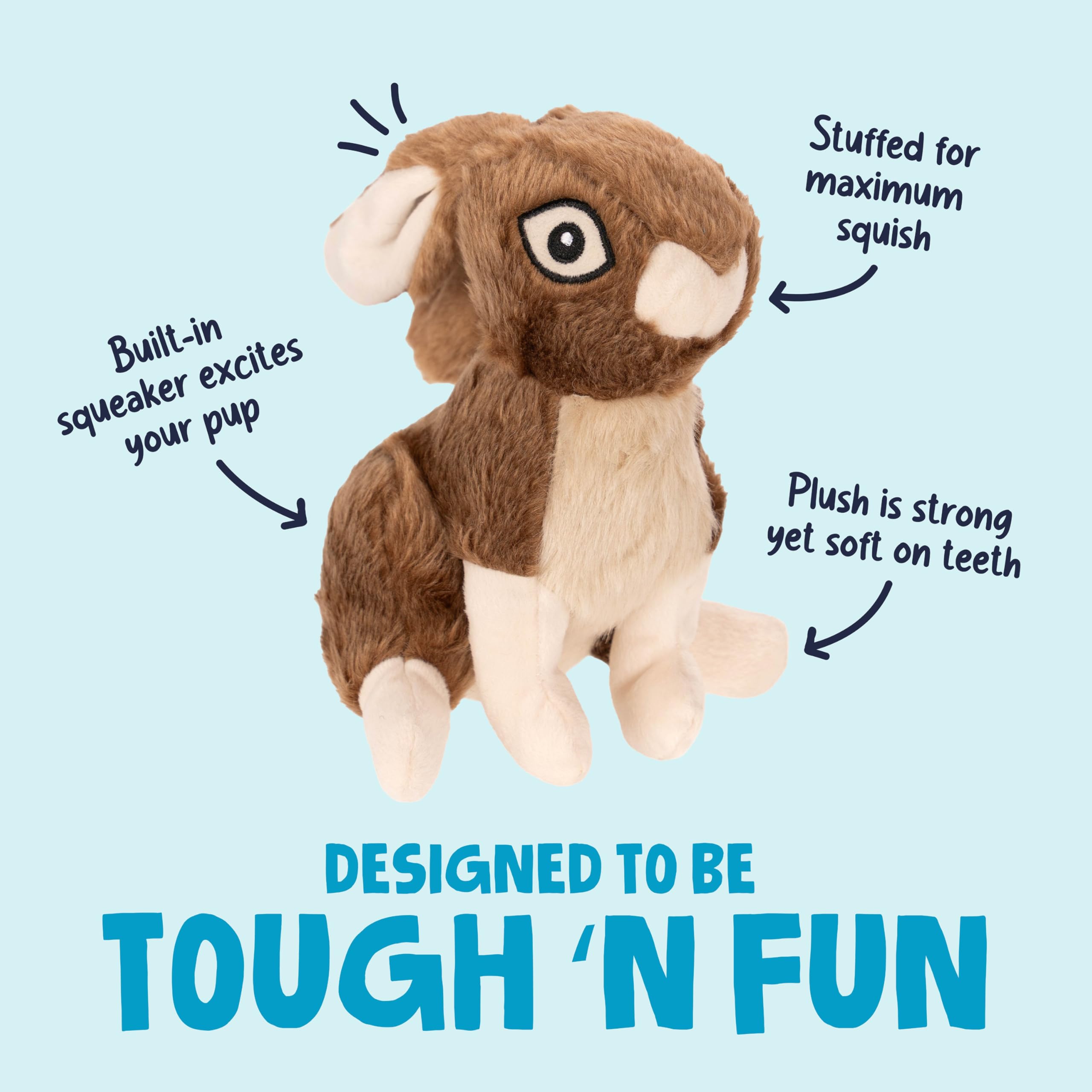 goDog Wildlife Peluche textura agradable: sensación suave para abrazar y jugar diariamente