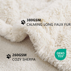 Manta gogobunny de dos caras con sherpa para mayor confort