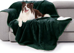 Manta impermeable gogobunny para cama verde bosque, protege contra líquidos.