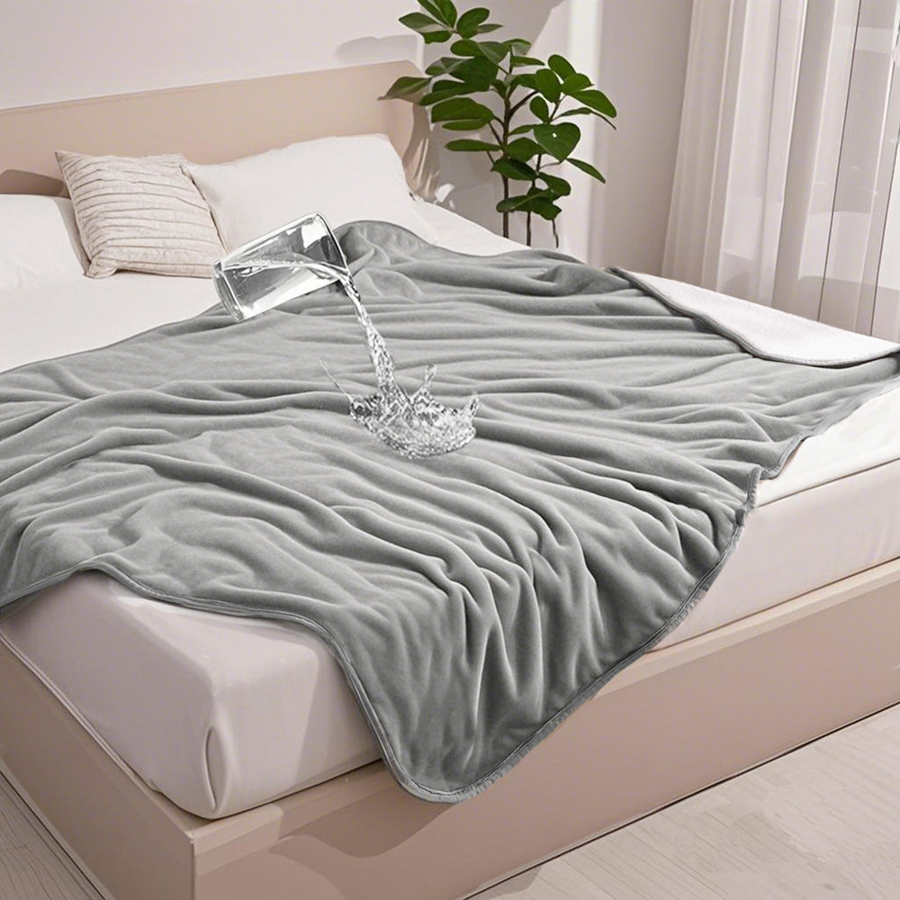 Gogobunny manta impermeable para cama, protección contra líquidos.