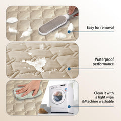 Gogobunny manta impermeable tres veces resistente, protector de sofá ligero y eficaz.