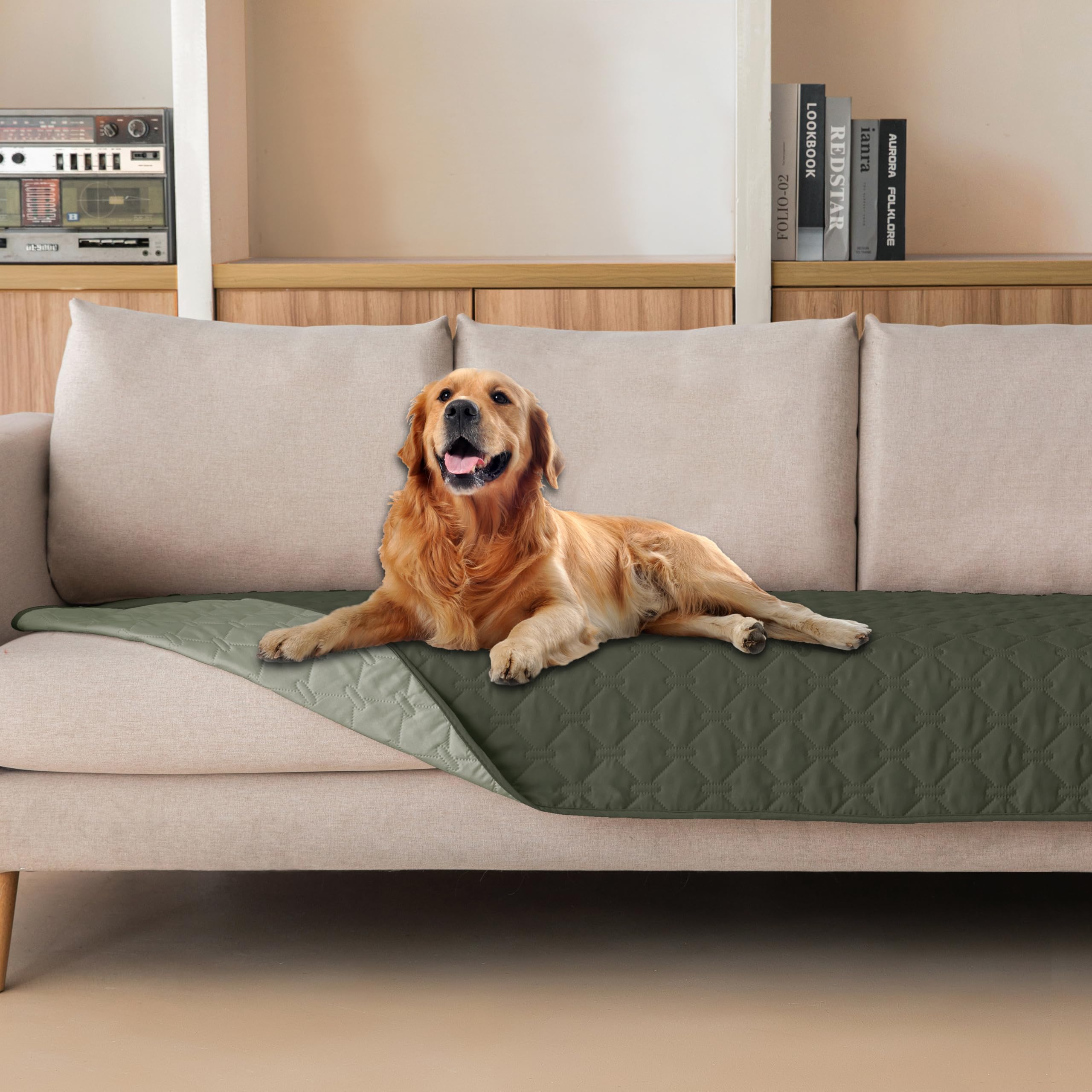 Manta gogobunny impermeable y reversible para perros, protege muebles y superficies.