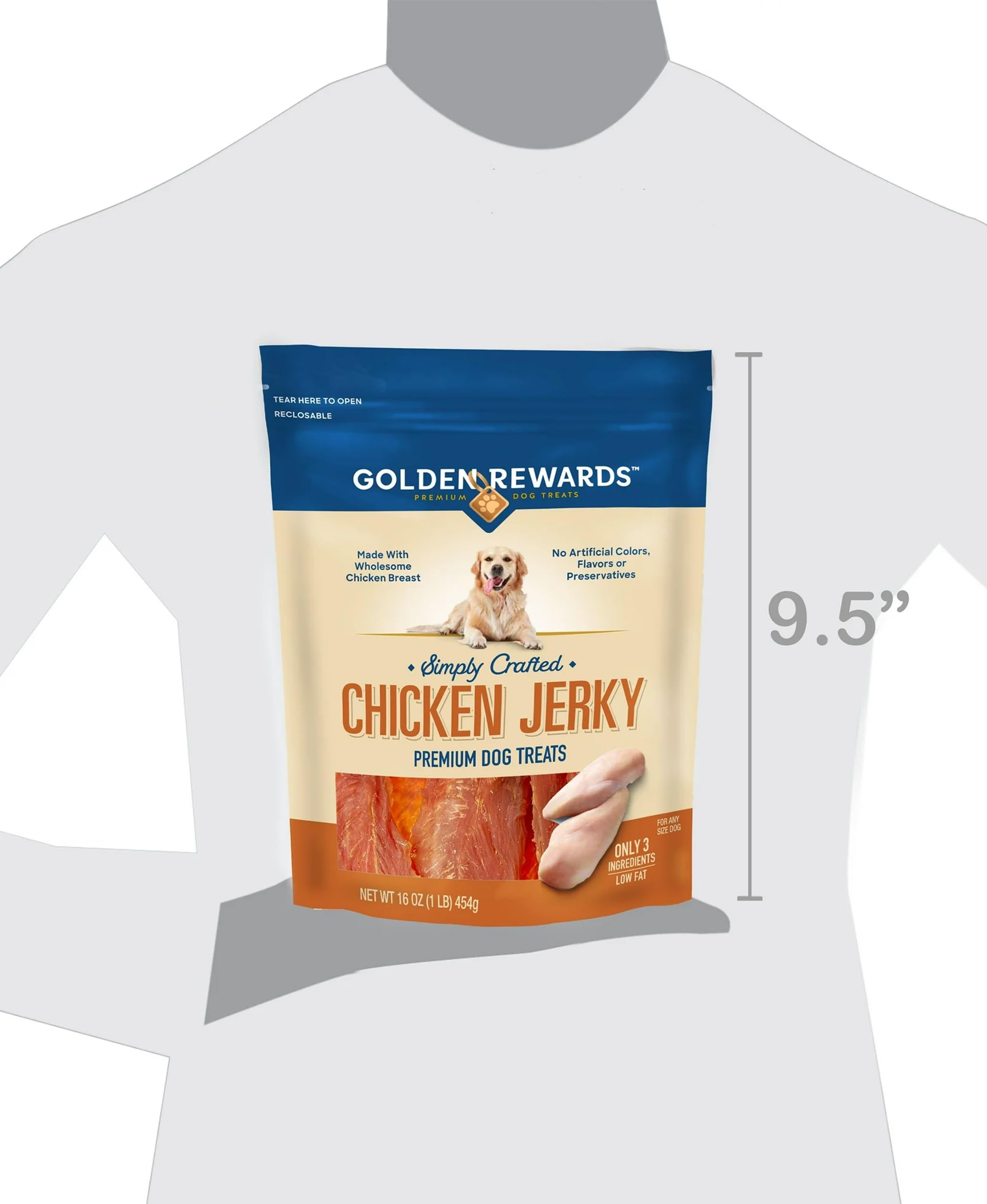 Golden Rewards almacenamiento sencillo para mantener el snack fresco.