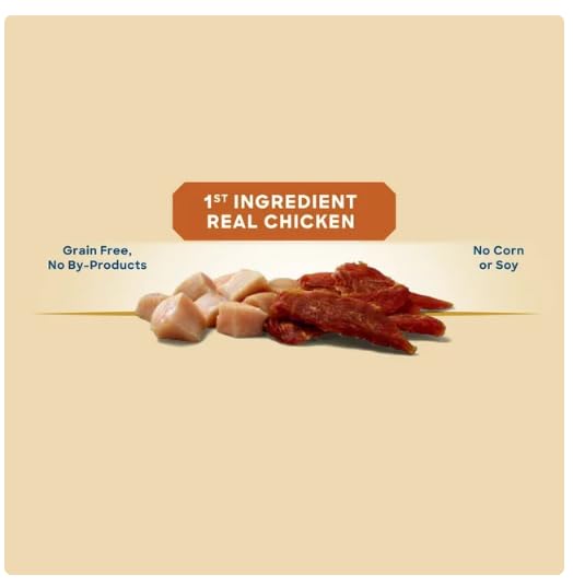 Golden Rewards jerky pollo sin subproductos, snack saludable para perros.