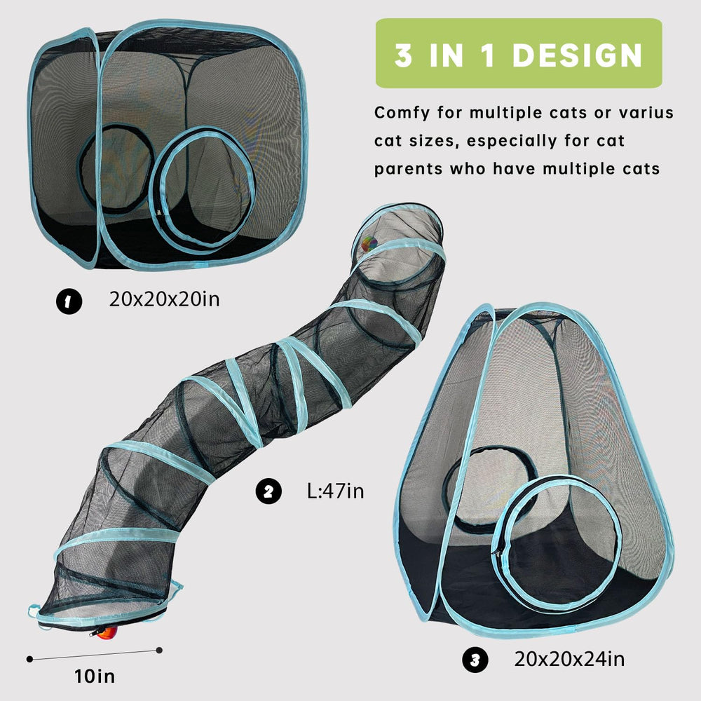GONPETGP catio exterior, cubo para gatos, ofrece espacio para descanso y socialización.