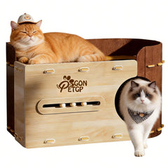 GONPETGP gran cama para gatos en interior, espacio amplio para descansar