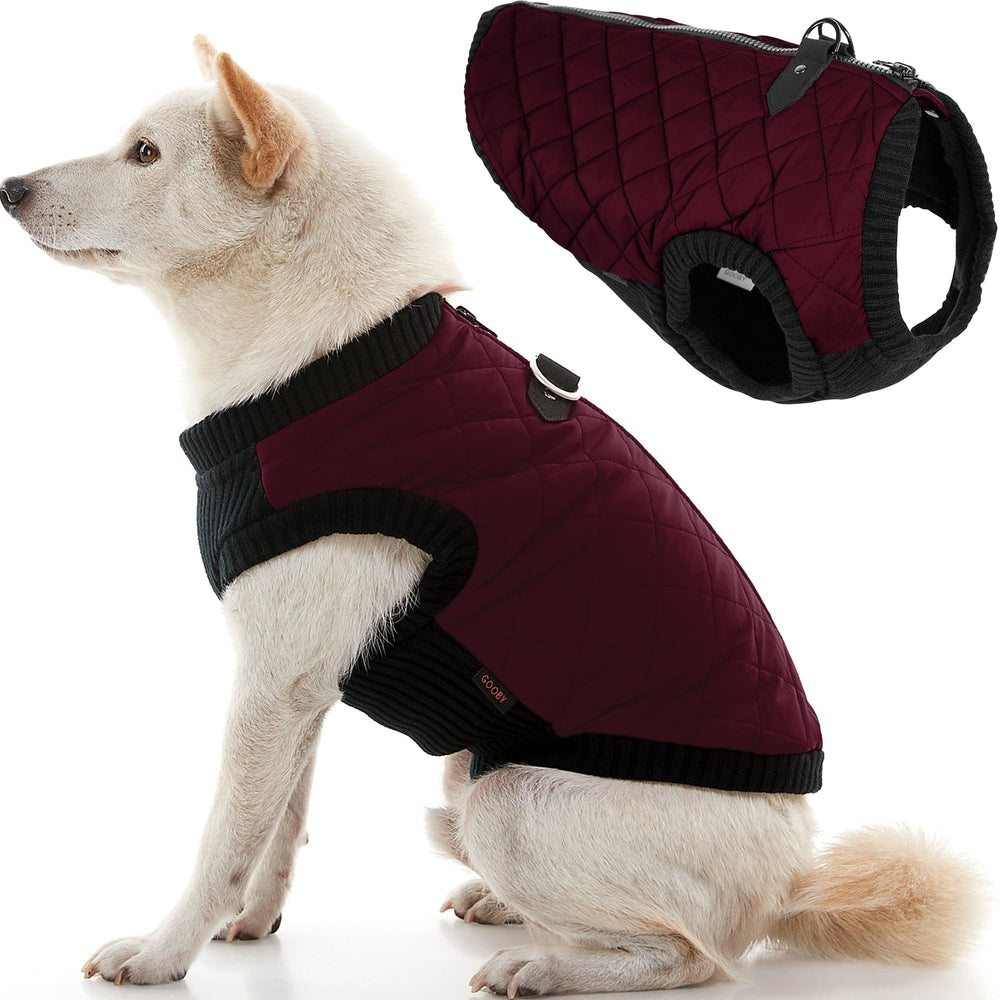 Gooby Chaleco de Moda para Perro Morado, cierre superior para ponérselo con facilidad