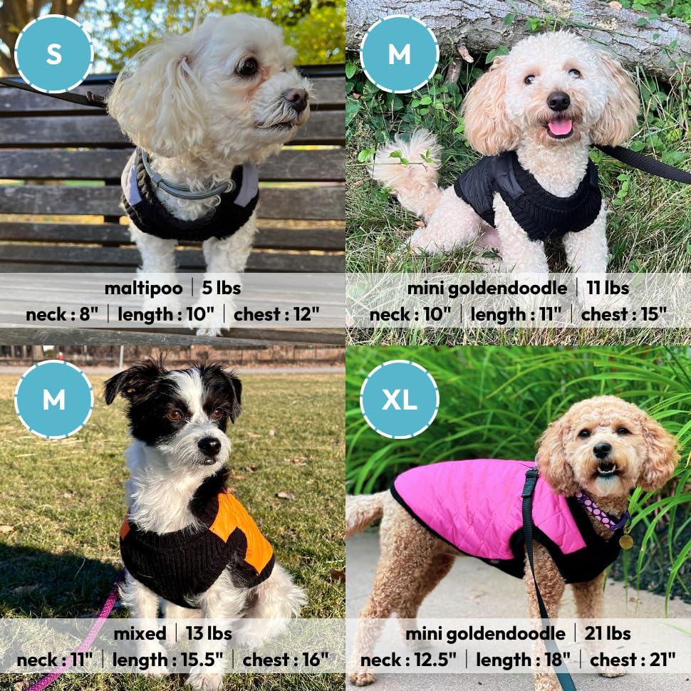 Gooby Chaleco de Moda para Perro Morado, tejido extensible se adapta a la talla