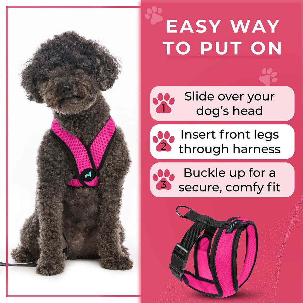 Gooby Comfort X Arnés Flamingo Pink lavado fácil, cuidado rápido y sencillo