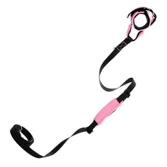 Gooby pulsera estilo surf con correa de 6 pies en rosa flamingo para caminatas manos libres