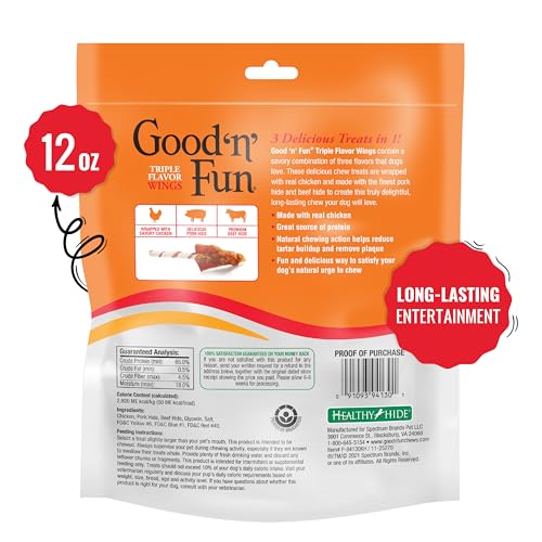 GOOD 'N' FUN – closeup de pollo real en la golosina.