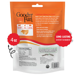 GOOD 'N' FUN envuelto con pollo real y sabor cerdo artificial.