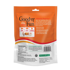 Good 'N' Fun huesos de piel de res 4 pulgadas, masticación sostenida