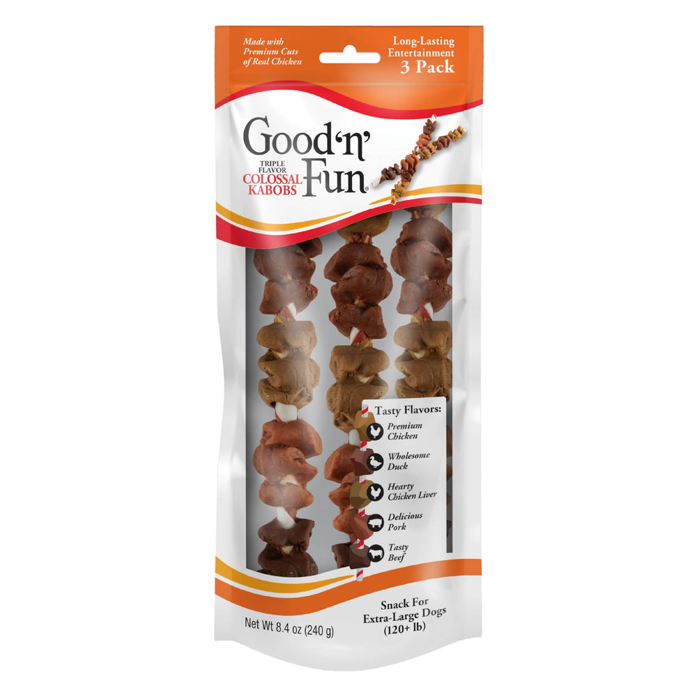 GOOD 'N' FUN Kabobs sabor doble y triple para premiar con moderación