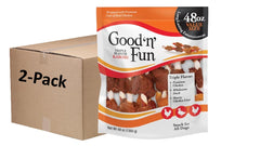 GOOD 'N' FUN Kabobs sabor triple: empaque dos paquetes para perros activos