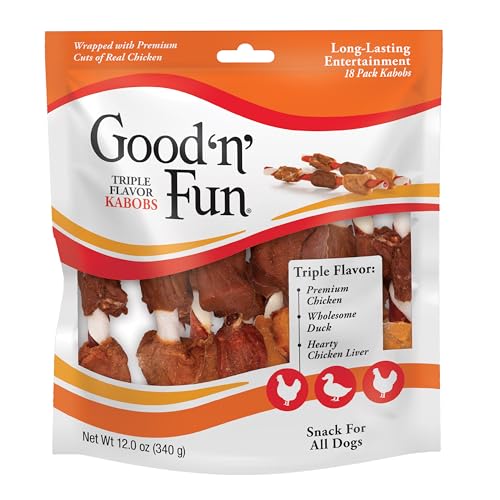 Good'n'Fun Kabobs: trozos de carne real para masticar y disfrutar