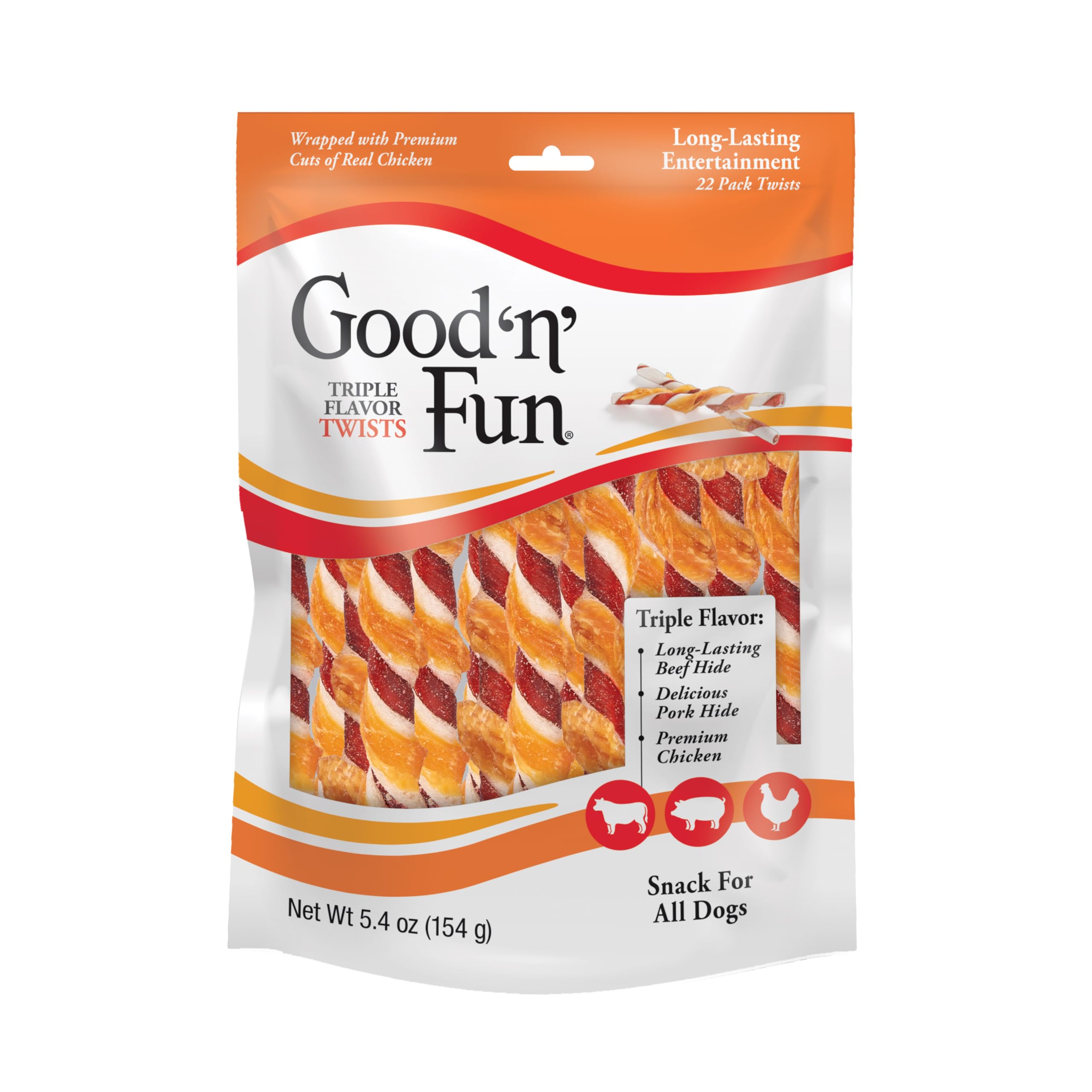 Good 'N' Fun masticables de alta calidad para perros