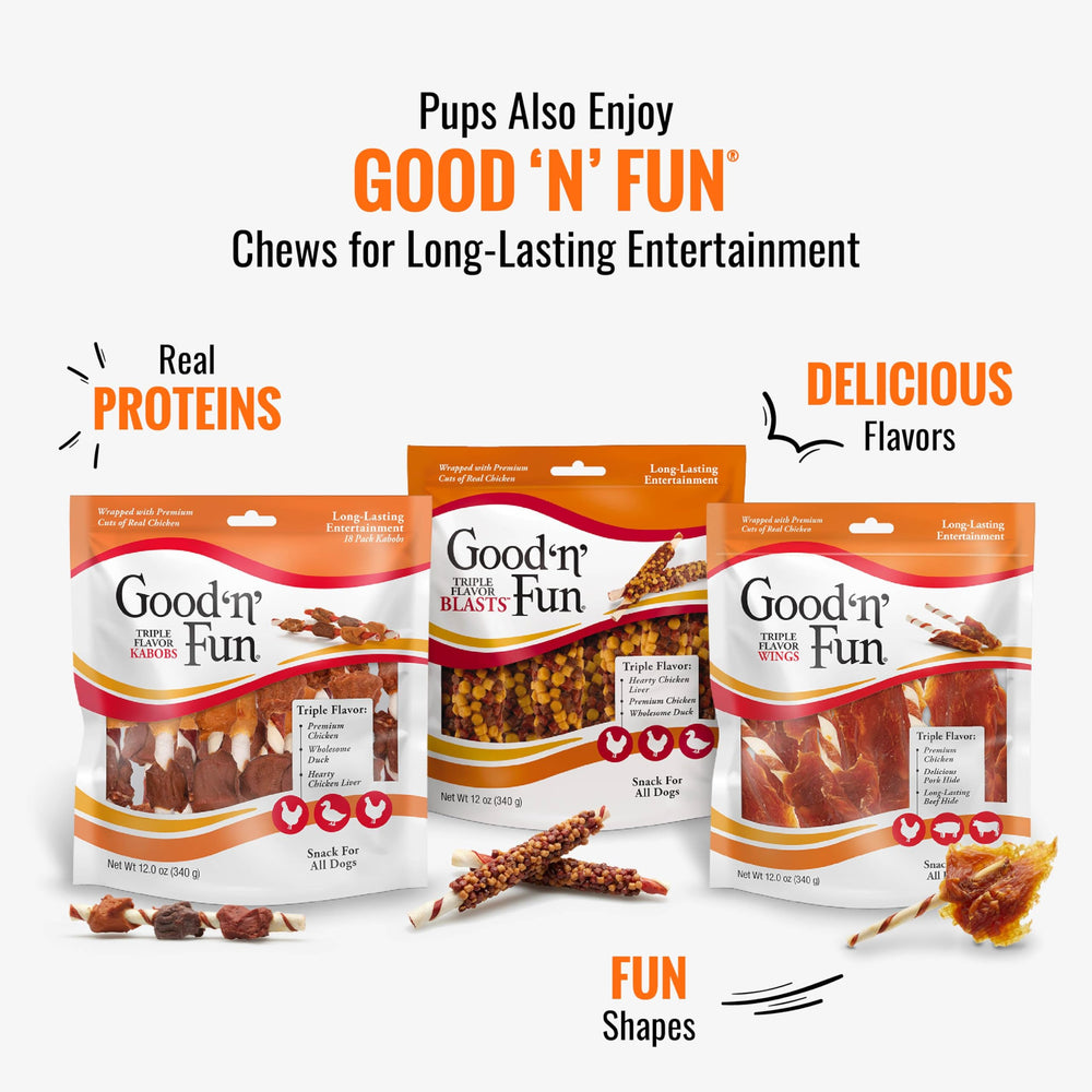 Fácil cambio de dieta con Puré Triple de Sabores Good 'N' Tasty.