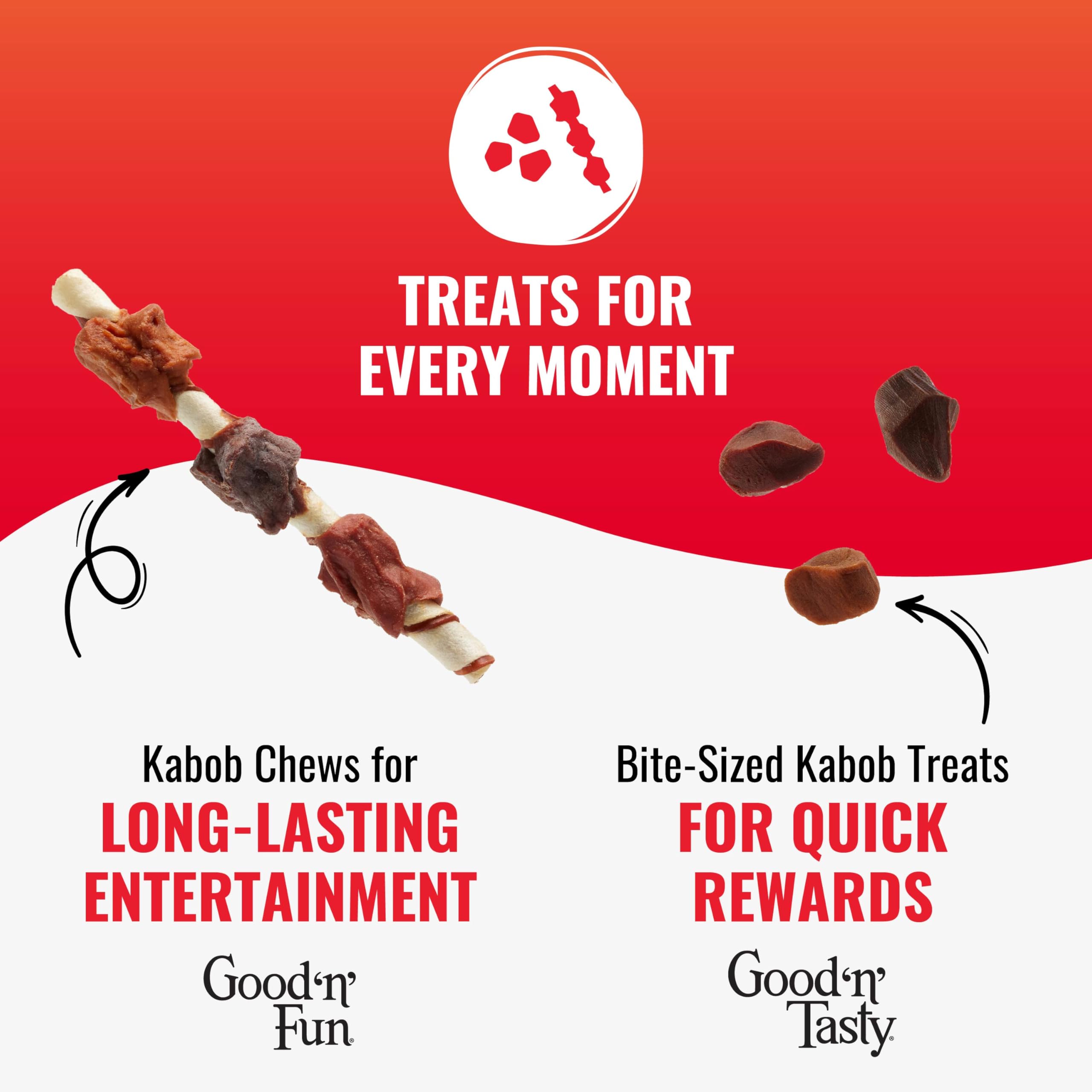 Good ‘N’ Tasty Kabob Bites para perros juguetones y activos.