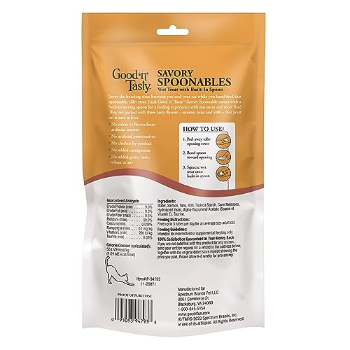 Good ‘N’ Tasty Spoonables con atún real, opción sabrosa para tu gato.