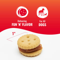 Good N Tasty, tres sabores queso mixto, bocado irresistible para perros.