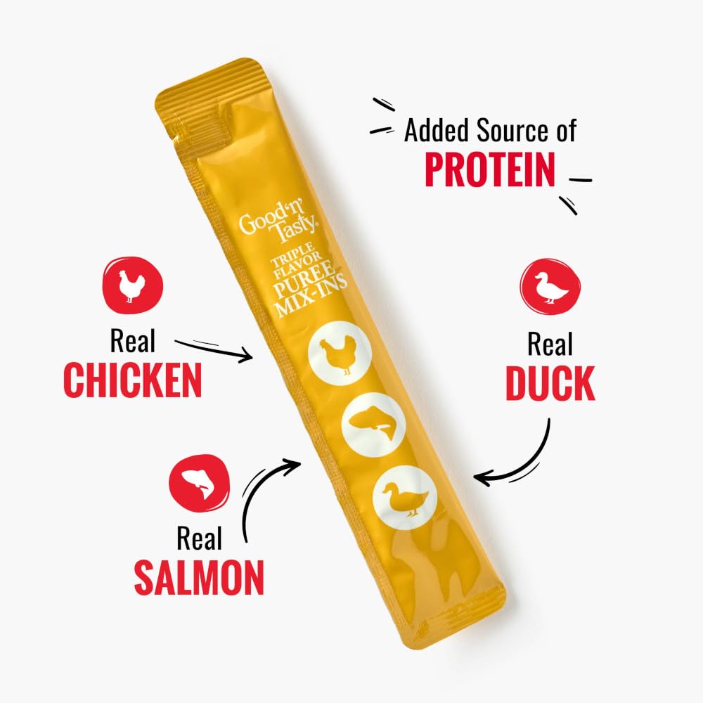Purée con pollo: mezcla sabrosa en el plato para perros exigentes