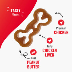 Good ‘N’ Tasty Wag-A-Toni Bites hígado de pollo, aroma tentador para morder