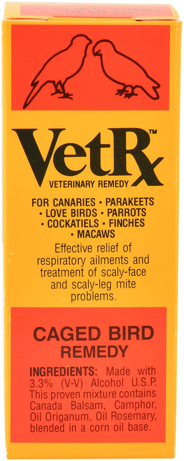 Goodwinol Vet Rx para aves, botella de 2 oz, posible apoyo a la función respiratoria.