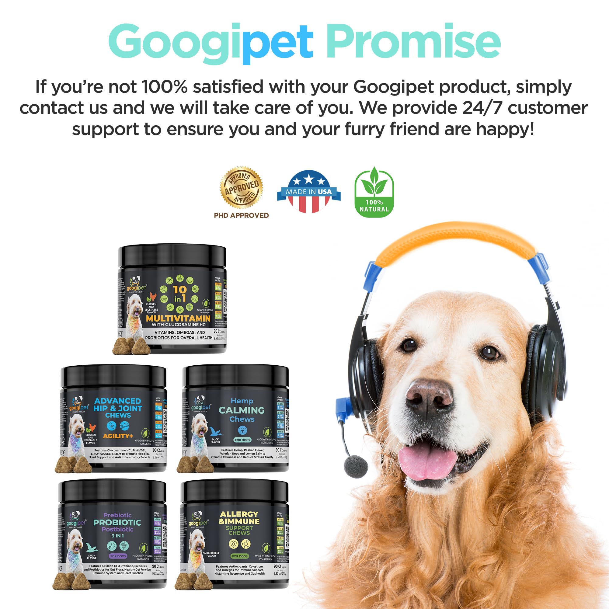 GOOGIPET Calming Chews apto para todas las edades y razas caninas