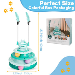 Goosheep Juguete para gatos, bola con campana superior para exploración y diversión