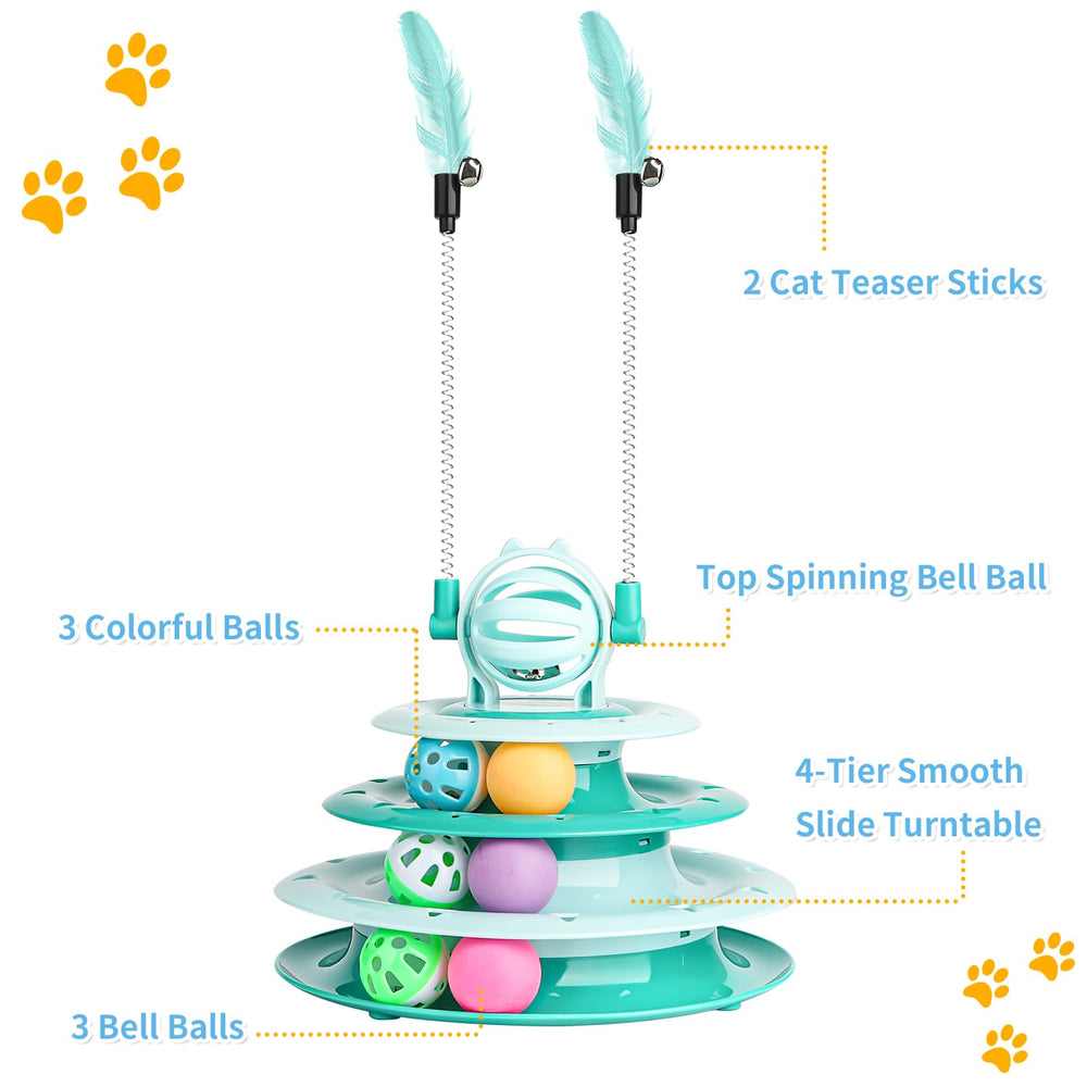 Goosheep Juguete para interiores apto para gatitos y gatos activos