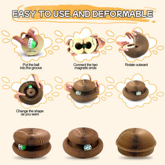 Kitty Kurls de Goosheep con bola interactiva para entretener y estimular juego