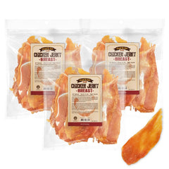 Gootoe: paquete de jerky de pollo de 1 lb, ideal como recompensa diaria.
