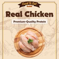 Gootoe tiras de pollo como ingrediente principal, sabor sabroso.