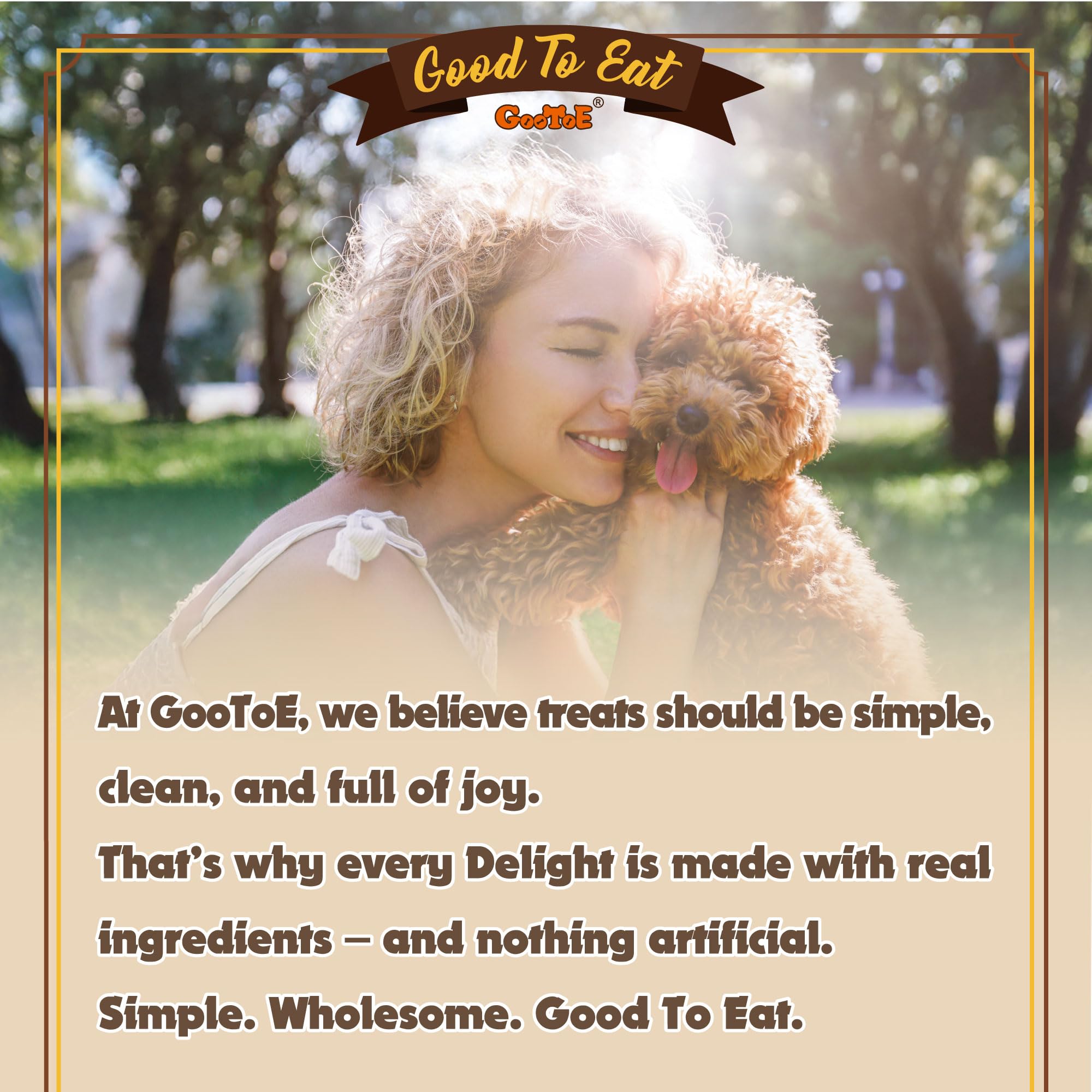 Gootoe ingrediente real, sin conservantes para snack natural.