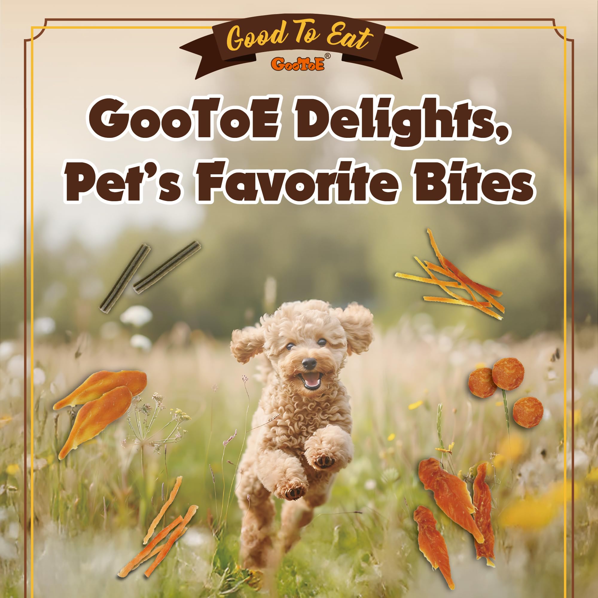 Gootoe: envase sellado garantiza frescura del jerky de pollo.