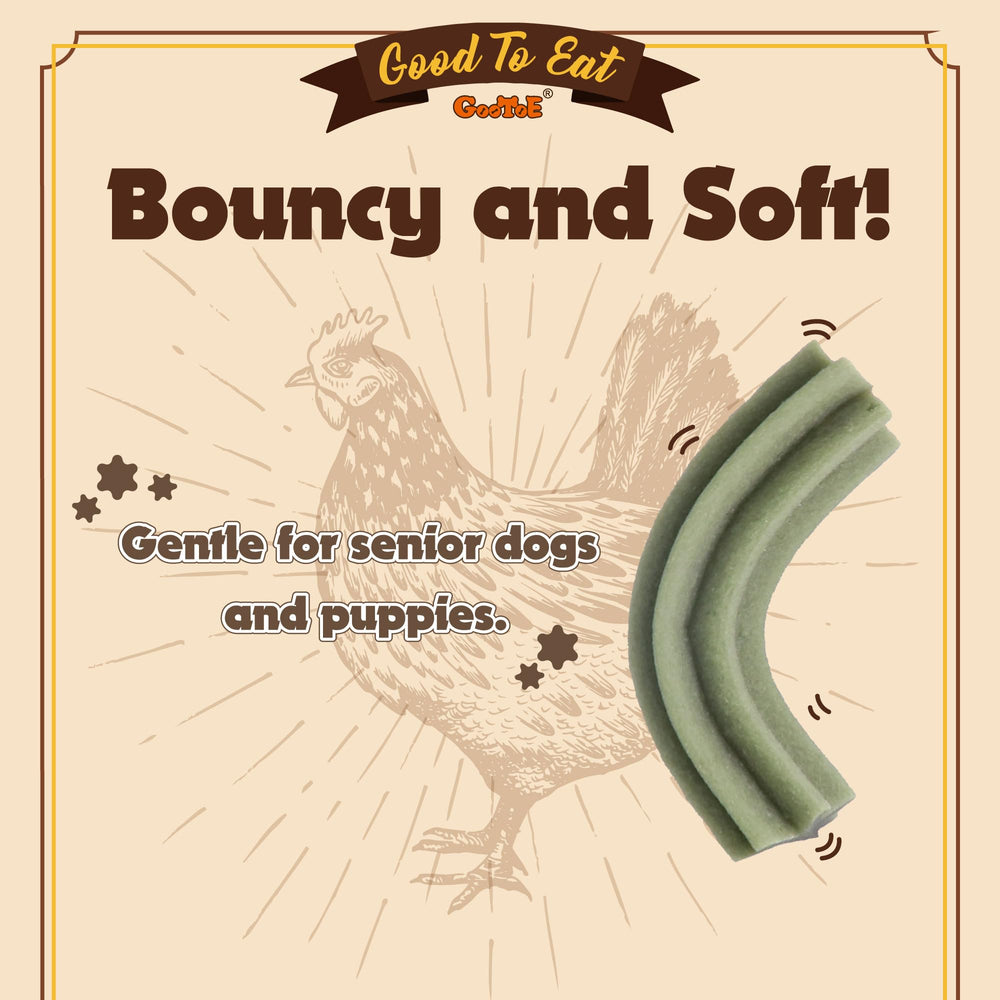 Gootoe Soft Dog Treats: sin granos, apto para dietas restringidas.