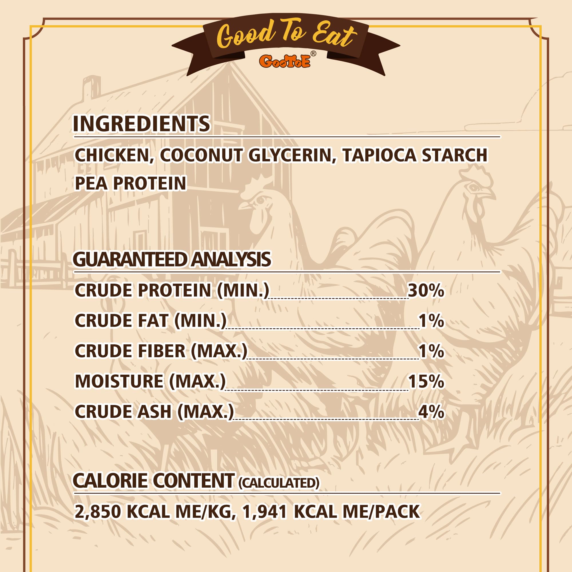 Gootoe tiras mini de pollo para perros pequeños