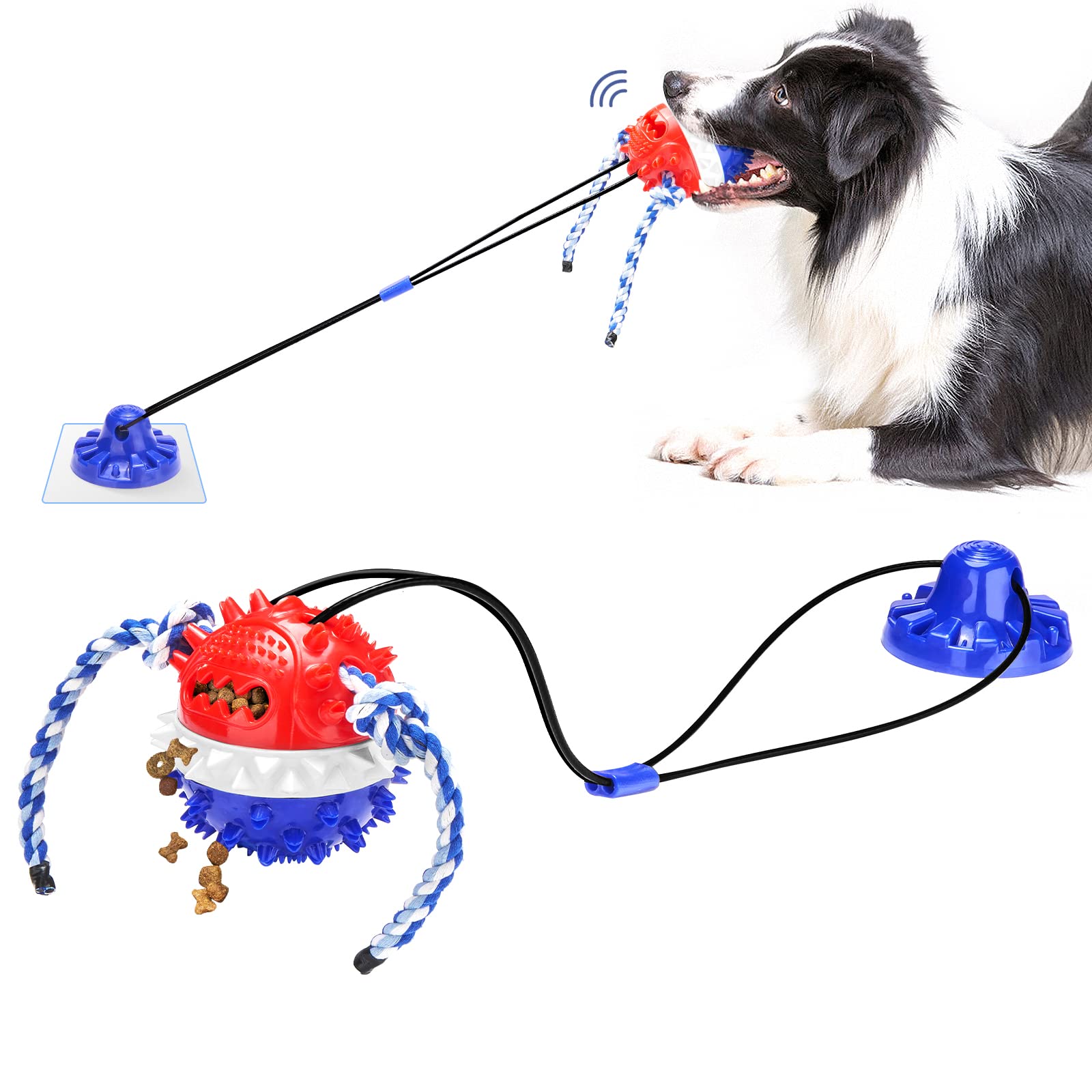gootosee-juguete-interactivo-perro-con-sujecion-lisa, ideal para juego en superficies planas